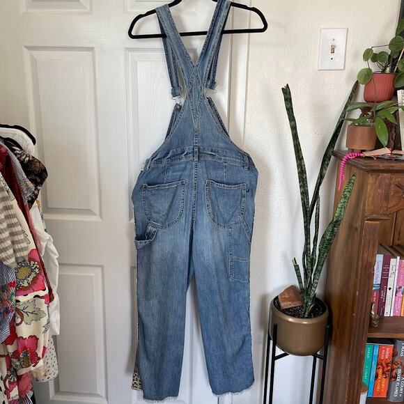 Anthropology Pilcro The Lex Denim Overalls - in Leopard Side - Picture 8 of 8